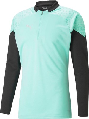 Puma Teamcup Training 1/4 Zip Top Erkek Futbol Uzun Kollu Antrenman Üstü 65798225 Yeşil