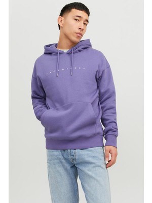 Jack & Jones Jjestar Jj Sweat Hood Noo Mor Erkek Sweatshirt