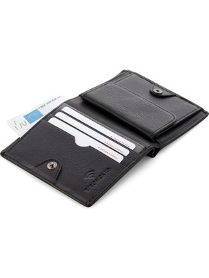 Roncato Erkek Cüzdan & Kartlık 41241401 Roncato Alaska Small Wallet With With Coins Pocket Black