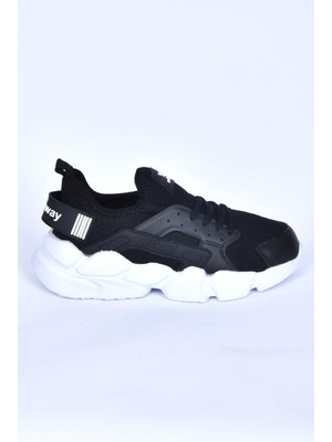 Walkway Hura G Siyah-Beyaz Kadın Spor Ayakkabı