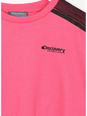 Discovery Expedition Baskılı Kız Çocuk Pembe Sweatshırt Taurıel Gırl