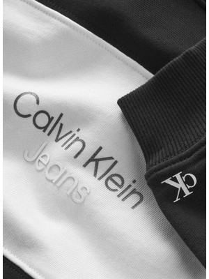 Calvin Klein Düz Erkek Çocuk Siyah Sweatshırt IB0IB01691BEH