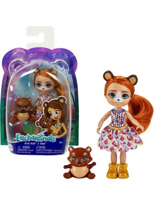 Enchantimals Minik Kız Kardeşler Bexie Bear Oyuncak Araba 10 cm Kız Çocuklar İçin