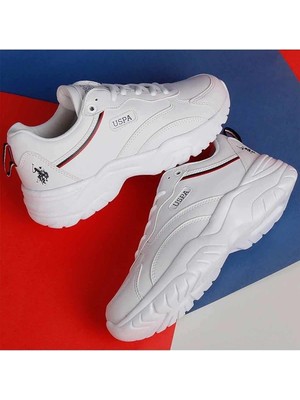 U.S. Polo Assn. Kadın Yüksek Taban Sneakers Tracey B7 Kadın Günlük Spor Ayakkabı 101392312-1BEYAZ