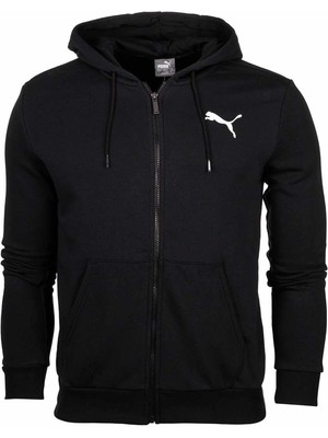 Puma Erkek Pamuklu Kumaş Sweatshirt Erkek Sweatshirt 586704-51 Sıyah