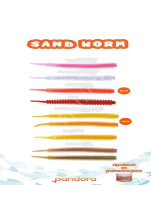 SOYDAN AV  Pandora Perfect Soft Baits Sandworm 7 cm Natural