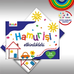 Hamur İşi Etkinlikleri Seti (24 Farklı Etkinlik + 6 Renk Oyun Hamuru Hediyeli)