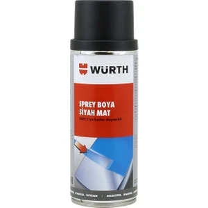Wrt Mat Siyah 650 Derece Isıya Dayanıklı Eksoz ve Soba Boyası