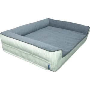 Premium Sofa Blok Sungerli Alezli Fermuarlı Yıkanabilir  Köpek Yatağı-Fume Krem