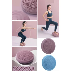 Yoga Mavi Denge Yastığı Hava Yastığı Spor ve Fitness Fiziksel Masaj Bel Twist Pad Ayak Masajı Dikenli Pro