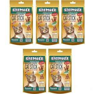 Stick Kuzu Etli & Kedi Otlu Kediler Için Ödül Çubuğu 10 Lu x 5 Adet