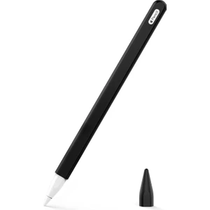 Apple Pencil (2. Nesil) Kılıf Mat Silikon V2 Siyah