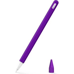 Apple Pencil (2. Nesil) Kılıf Mat Silikon V2 Mor