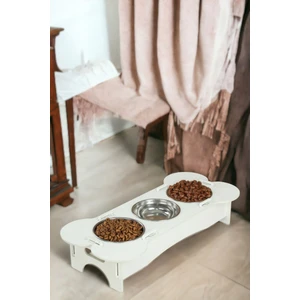 Kedi Mama Su Kabı Beyaz Renk Model 3