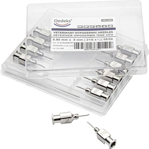 Veteriner Çelik İğne Enjektör Ucu 0.8 Mm X 8 Mm
