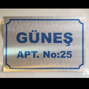 Mars Giftware Apartman Kapı Tabelası