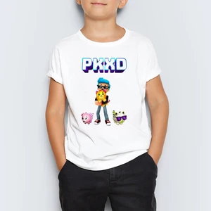 Pk Xd Baskılı Unisex Çocuk Tişört T-Shirt Mr-01