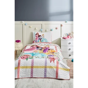 Princess Flowers Pembe Tek Kişilik Disney Lisanslı Çocuk Yatak Örtüsü 160X230