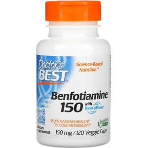 Doctor's Best, Benfotiamine 150 With Benfopure, 150 mg, 120 Vegi Kapsül