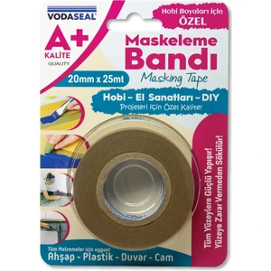 A+ Kalite 20  mm × 25 mt Hobi Boyaları Için Maskeleme Bandı