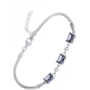 Mistik Topaz Taşlı 925 Ayar Gümüş Kadın Bileklik