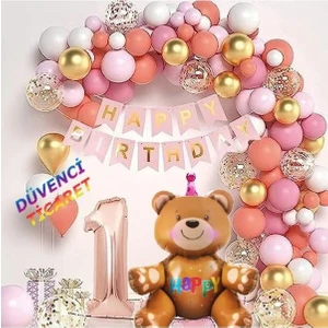 Düvenci Ticaret 1 Yaş Doğum Günü Balon Seti