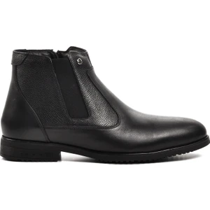 Pierre Cardin 1196063-24K Siyah  Deri Fermuarlı Erkek Bot