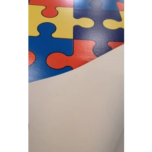Pvc Mineflo Zemin Kaplaması Puzzle Desen Pvc  En: 2 Metre