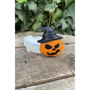 Şapkalı Balkabağı Mum Kalıbı ( Silikon )