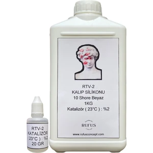 Rtv-2 10 Shore 1kg Kalıp Silikonu +  30GR Katalizör