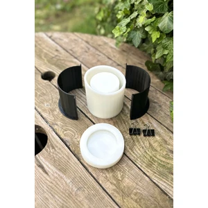 Kap-5 Silikon Dairesel Kap Kalıbı ( 8mm Kalınlık ) (Kapaklı) (Kasnaklı)