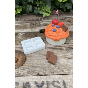 Rufus Concept Gofret Yarım 4'lü Silikon Mum Kalıbı