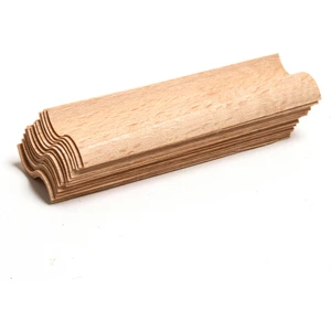 S Model Ahşap Mum Fitili ve Yapışkanlı Fitil Sehpası - 10 Adet ( 20MM x 100MM x 0.5mm )