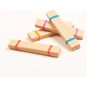 Ahşap Mum Fitili - 50 Adet ( 75MM x 15MM x 0,5mm )