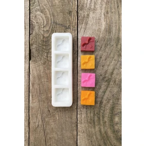 Paket Mini Dörtlü Mum Kalıbı ( Silikon )