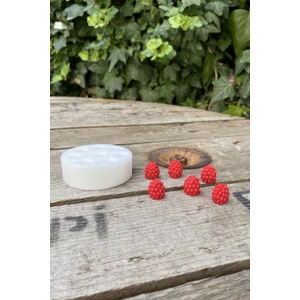 Ahududu Sekizli Mum Kalıbı ( Silikon ) ( 1,4 x 1,4 x 1,5 cm ) ( Küçük Süsleme Kalıbı) 1 Adet