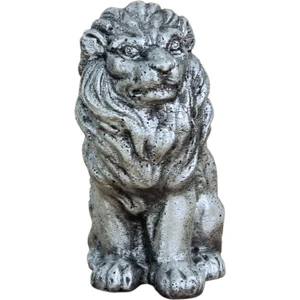 Dekoratif Biblo Oturan Aslan Heykel El Yapımı Hediyelik Süs Eşyası Model Aslan2