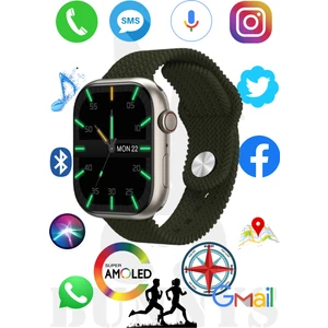 Rabbit Store Samsung Uyumlu Akıllı Saat Konuşma Özellikli Watch Pro 45MM Amoled Ekran