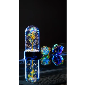 By Shopping Sonsuzluk Gülü Fanusu Peri LED Işıklı Taş Tasarımlı Sonsuzluk Fanusu Sevgiliye Özel Hediyelik