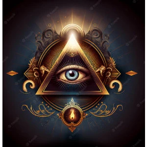 Paslanmaz Çelik Illuminati Masonik Kolye / Illuminati Symbol Masonic Triangle