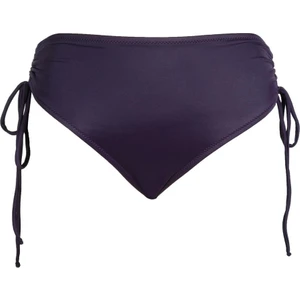 Kadın Yüksek Bel Yan Büzgülü Ipli Mor Bikini Altı