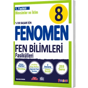 Fenomen Yayınları Fenomen 8 Fen Bilimleri 1.2.3.4.5.6 Fasikül 2023 Basım