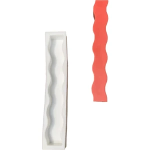Rufus Concept Dalgalı Uzun Silikon Mum Kalıbı