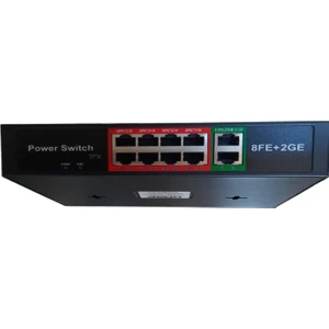 Poe Switch 8+2 Kamera  Uplink Switch