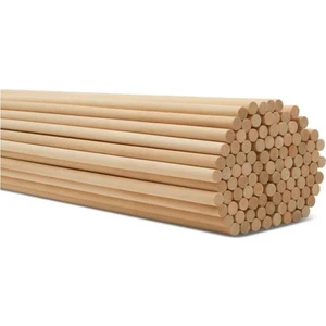 Ahşap Bambu 50 cm 6 mm Çubuk 100 Adet