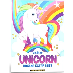 Sevimli Unicorn Boyama Kitap Seti (2 Kitap)