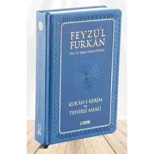 Feyzü'l Furkan Kuranı Kerim ve Tefsirli Meali Lacivert (Orta Boy-Kuranı Kerim ve Türkçe Meal-Kalın Cilt)