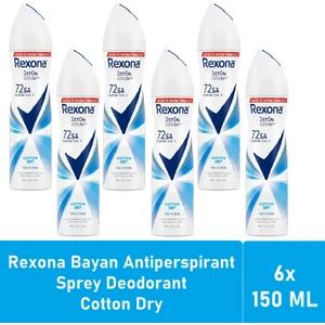 Kadın Deodorant Cotton Dry 150 ml - 6'lı Paket