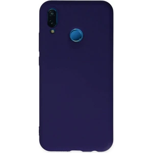 Huawei P20 Lite Kılıf Nano Içi Kadife  Silikon - Mor 300099