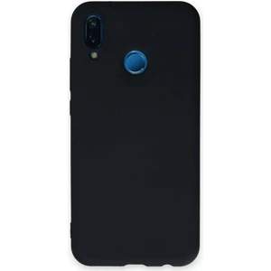 Huawei P20 Lite Kılıf Nano Içi Kadife  Silikon - Lacivert 300099